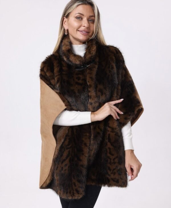 Faux Fur Cape-F2