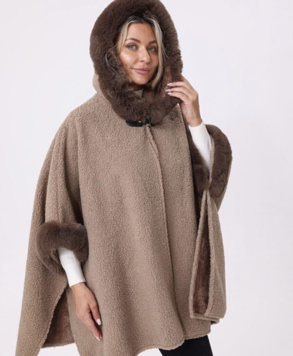 Faux Fur Cape-E4
