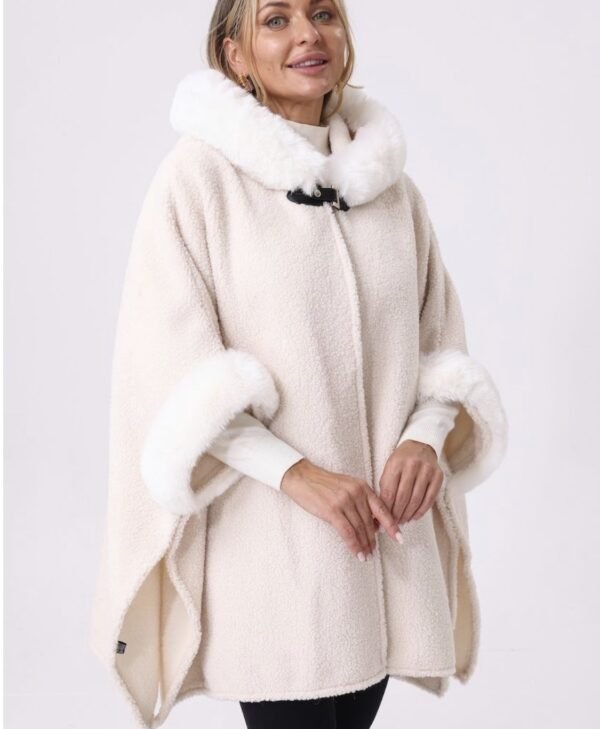 Faux Fur Cape-E1