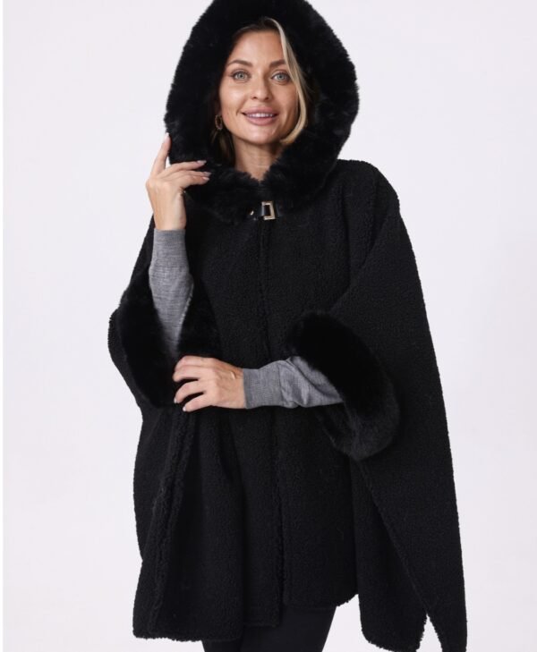 Faux Fur Cape-E2