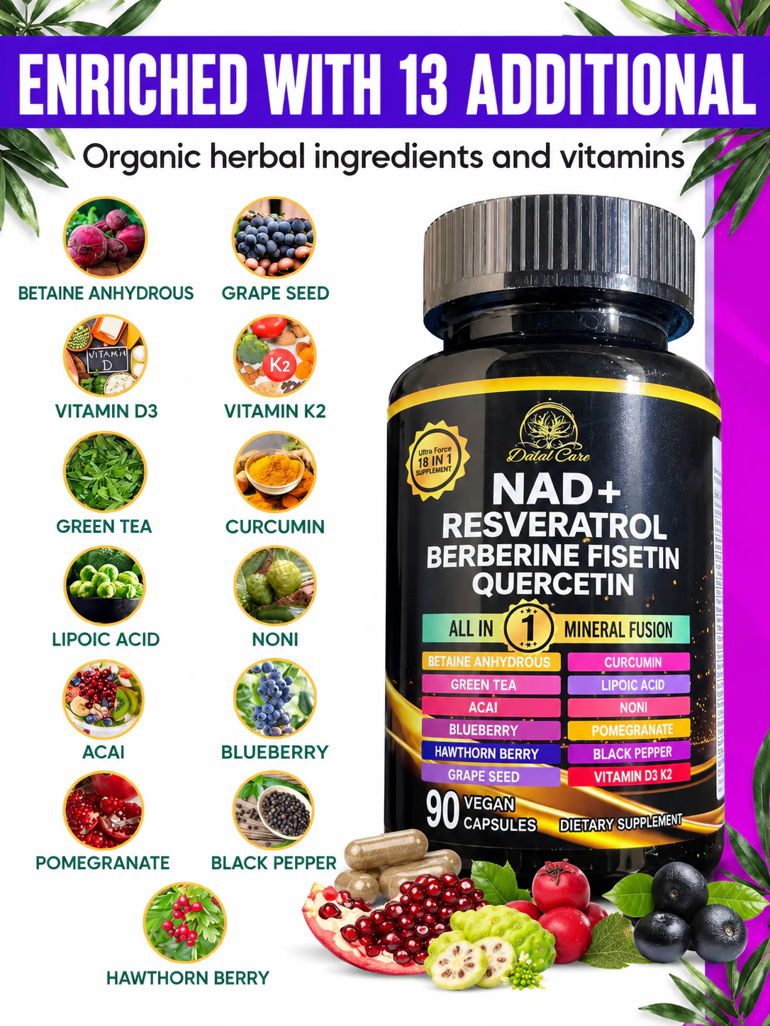 NAD+, Resveratrol, Berberine, Fisetin, and Quercetin - Image 6