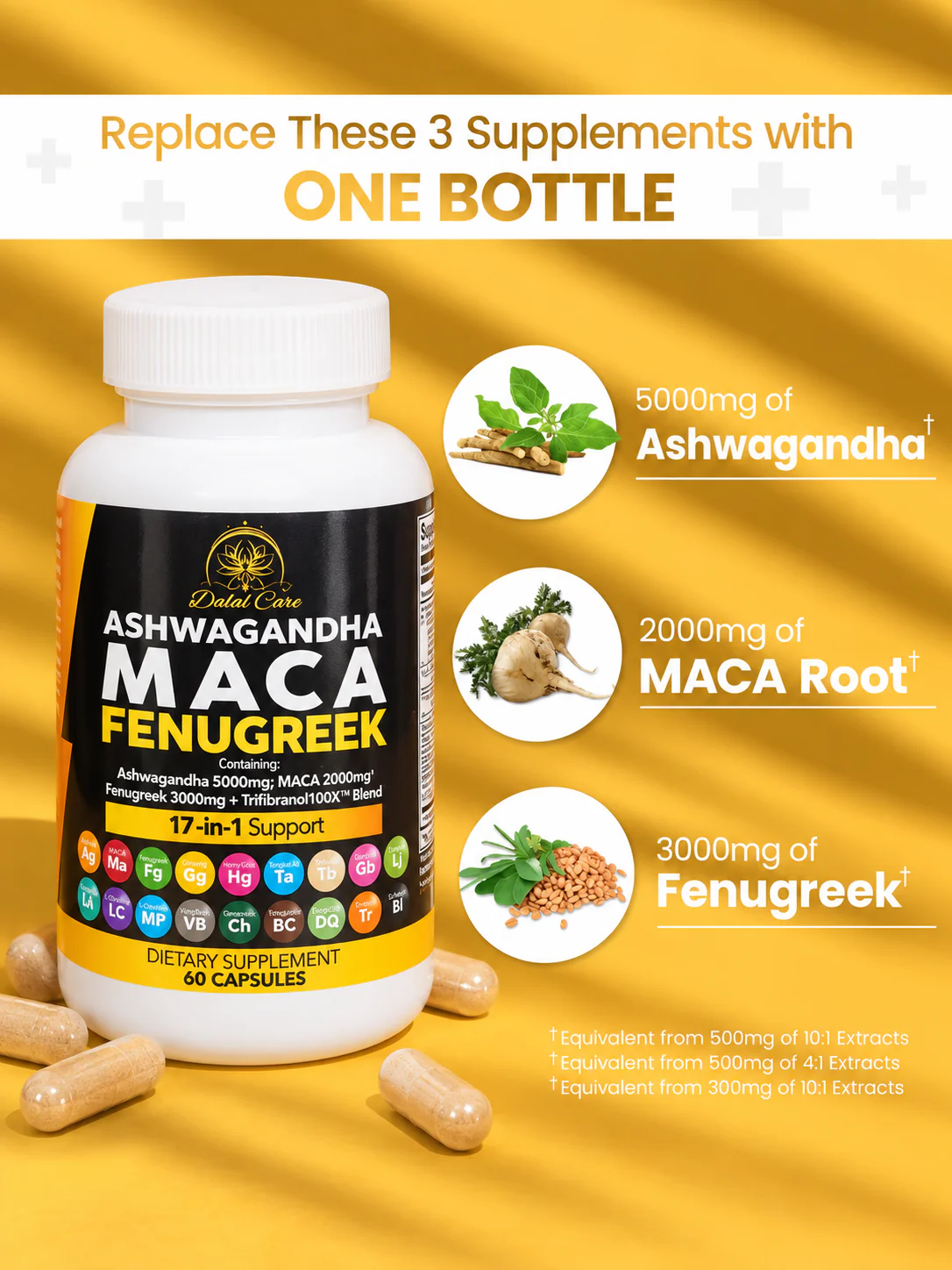 Ashwagandha Maca Root Fenugreek with Tongkat Ali - Image 3