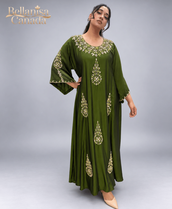 Neela Kaftan Lime