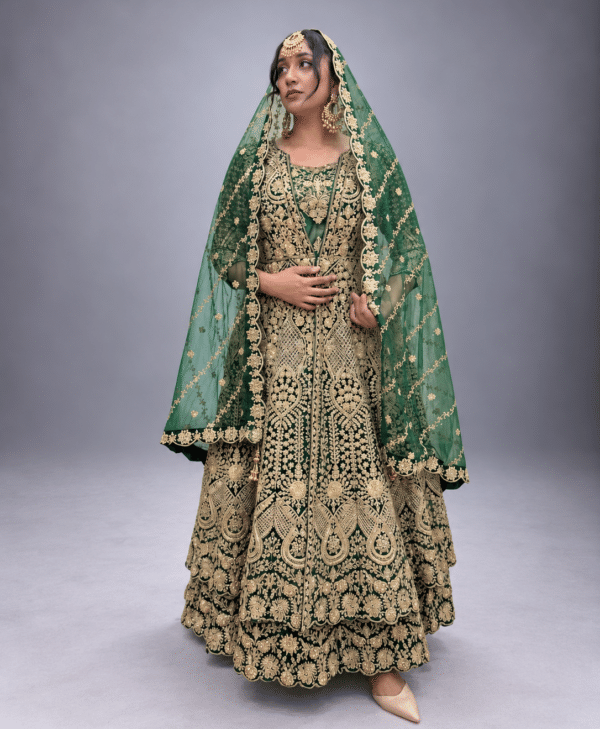 Zardosi Bridal Emerald Gold