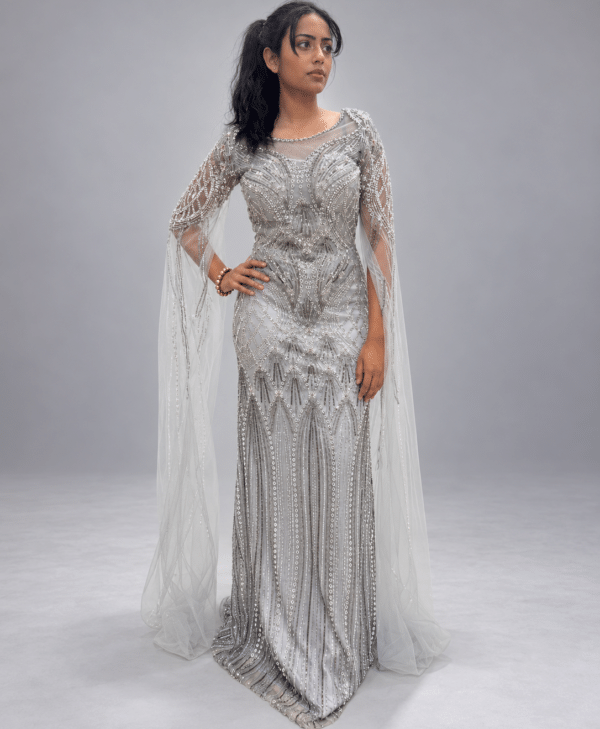Fleur Gown Silver