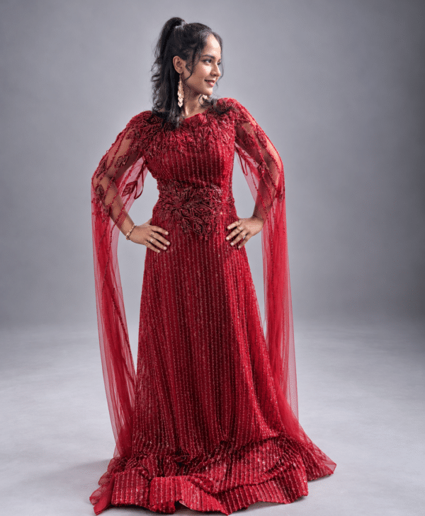 Fleur Gown Red