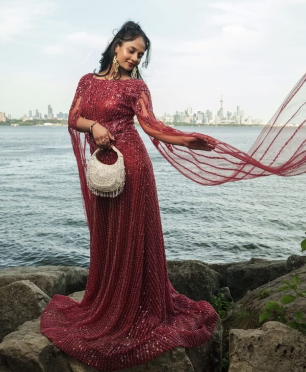 Fleur Gown Red