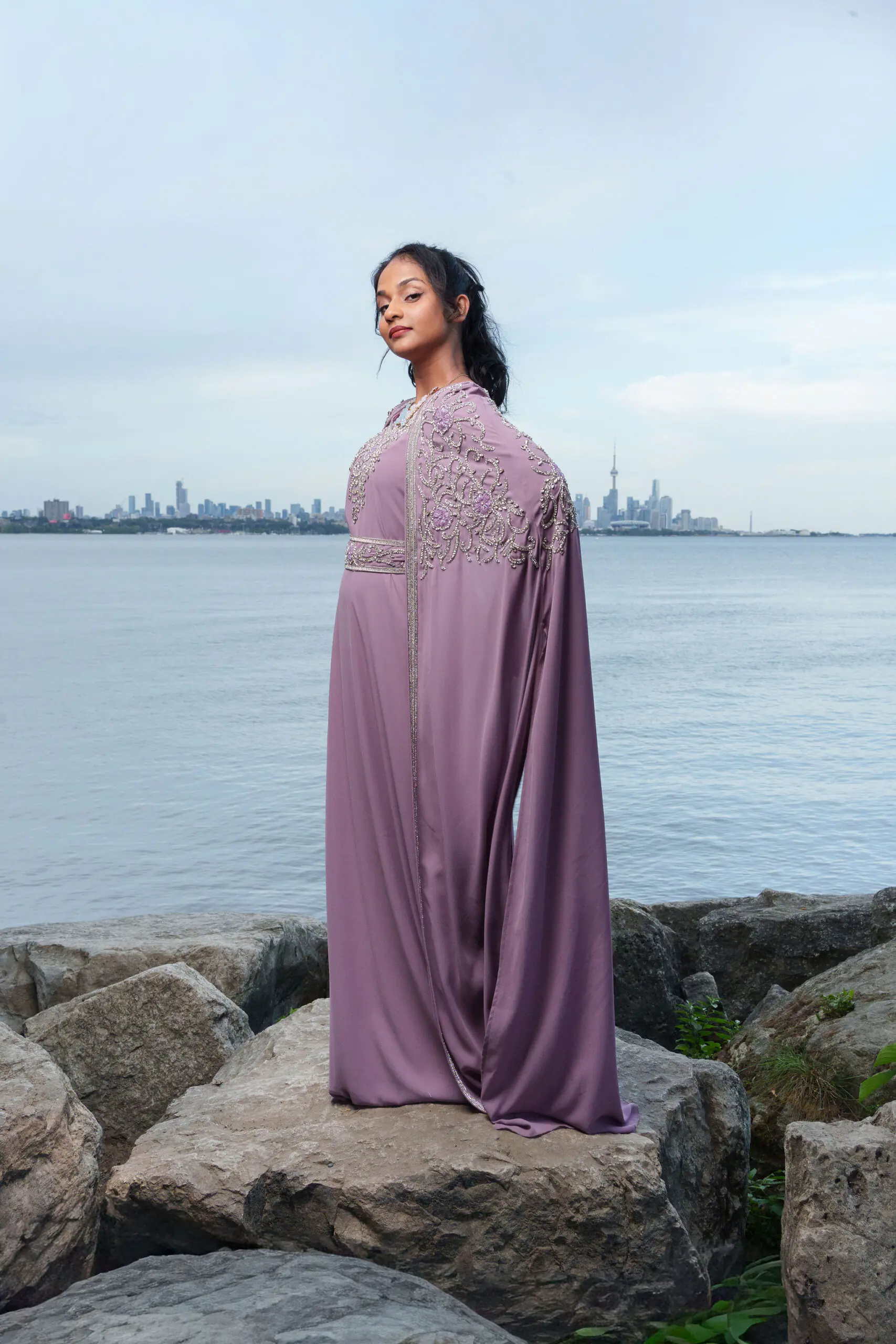 Morrocan Kaftan One Piece Purple - Image 3