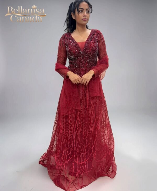 Jayhan Gown Maroon