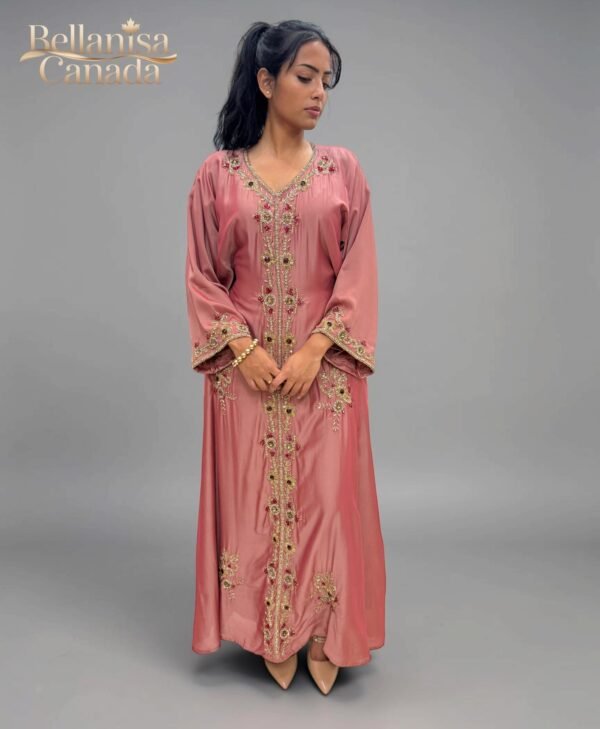 Haniya Kaftan Dirty Pink